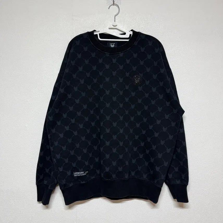 [BUNJANG] Snowpeak Logo Pattern Sweat Setup L / 스노우피크 로고 패턴 스웨트 셋업 L