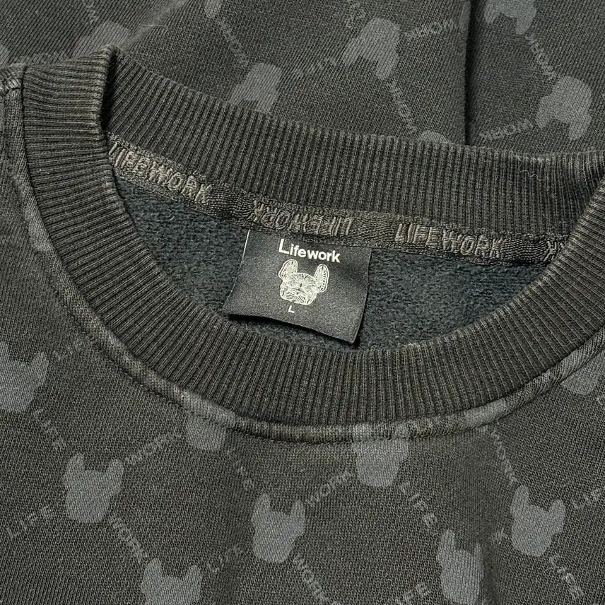 [BUNJANG] Snowpeak Logo Pattern Sweat Setup L / 스노우피크 로고 패턴 스웨트 셋업 L