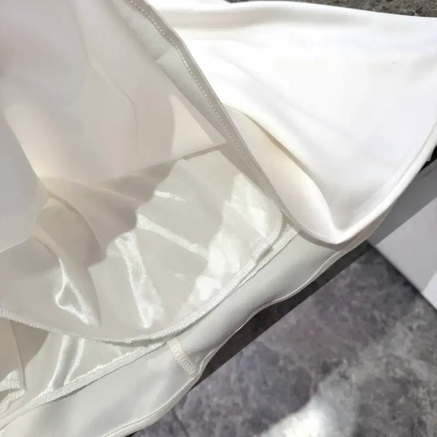 [BUNJANG] Silk Satin Flare Mini Skirt / [새상품/고퀄/수입]실크 새틴 훌 플레어 미니스커트 수입의류