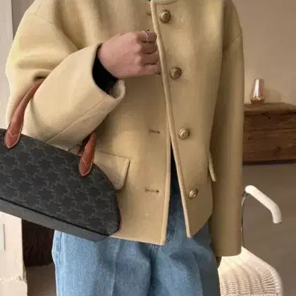 [BUNJANG] Bowen V-Coat (Free Size) / 보웬 반코트 프리사이즈