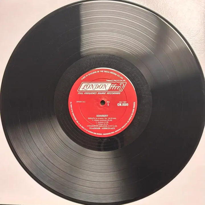 [BUNJANG] Vladimir Ashkenazy Schubert Sonata LP Vinyl Record / 아슈케나지 슈베르트 소나타 LP 음반
