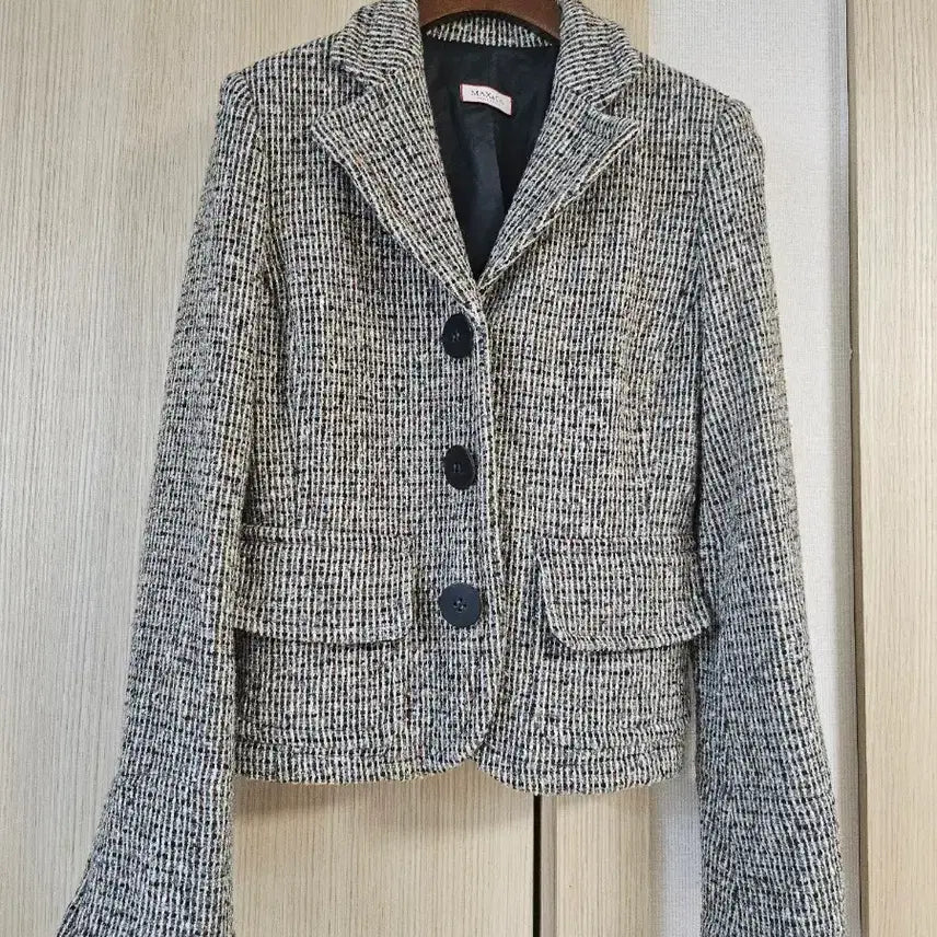 [BUNJANG] MAX&Co. Tweed Women's Jacket / 수입)MAX&Co. 트위드 여성 자켓40