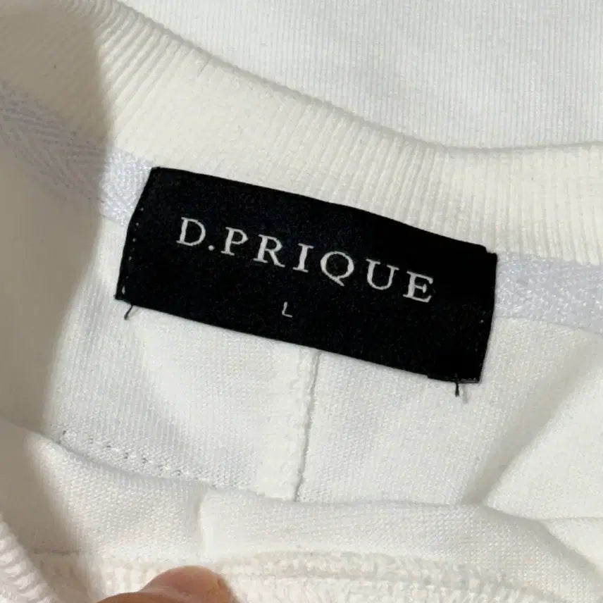 [BUNJANG] D.PRIQUE Oversized White Long Sleeve T-shirt / D.PRIQUE 오버핏 화이트 긴팔티 L