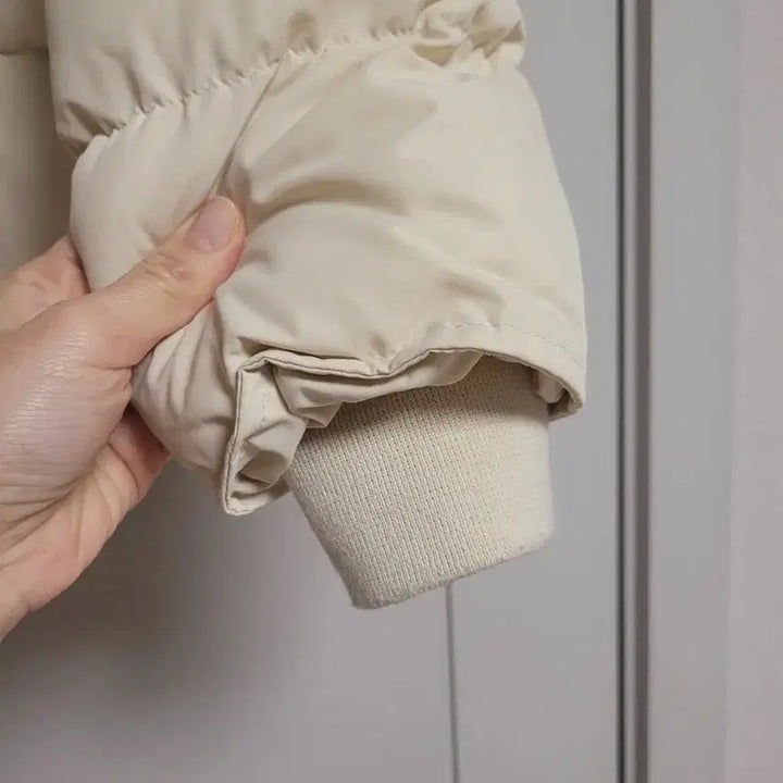 [BUNJANG] Ivory Down Feather Padded Jacket / 아이보리 솜털 패딩