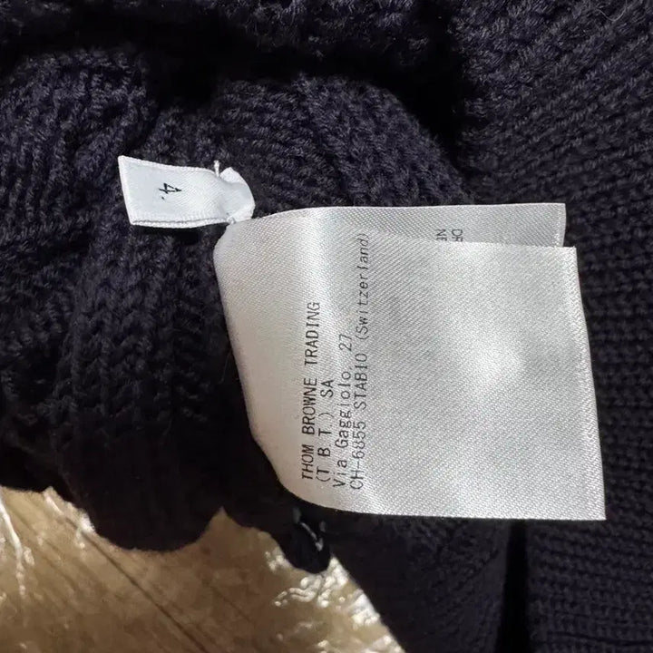 [BUNJANG] RWB Merino Knit / 톰브라운 사이드 RWB 케이블 스티치 메리노 울 스프라이트 풀오버 니트