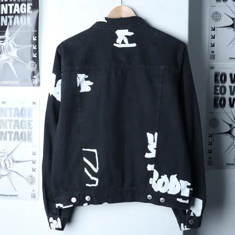 [BUNJANG] thisisneverthat Denim Windbreaker Jacket / (M-L) 디스이즈네버댓 집업 바람막이 점퍼자켓 데님 흑청-174EF