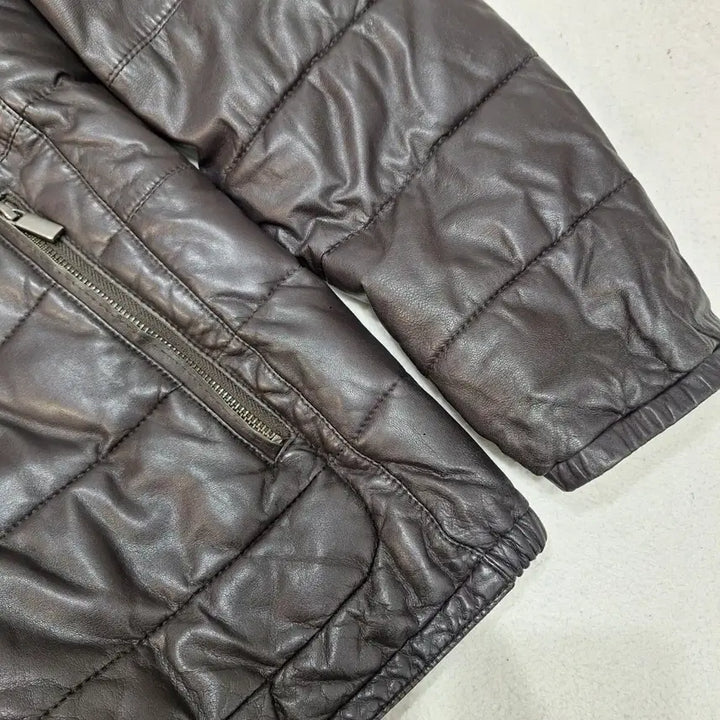 [BUNJANG] Italian Leather Padded Jacket / 이태리 양가죽패딩자켓100(상태좋음)