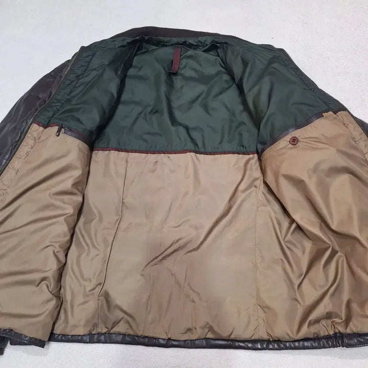 [BUNJANG] Italian Leather Padded Jacket / 이태리 양가죽패딩자켓100(상태좋음)