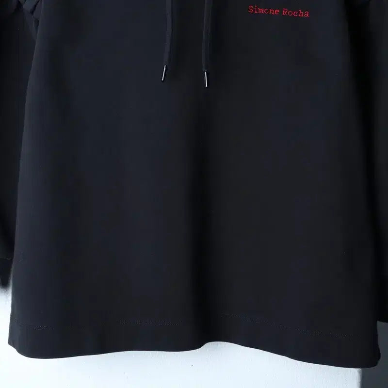 [BUNJANG] H&M Simone Rocha Collaboration Hooded T-Shirt / W(M) 에이치앤엠 후드티셔츠 시몬로샤 협업 블랙 키치 한정판-174FE