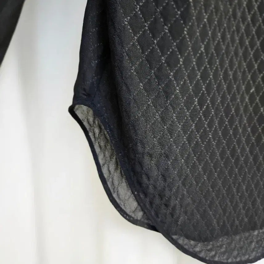 [BUNJANG] Sisley Sheer Black Blouse / 시슬리 시스루블랙셔츠 블라우스