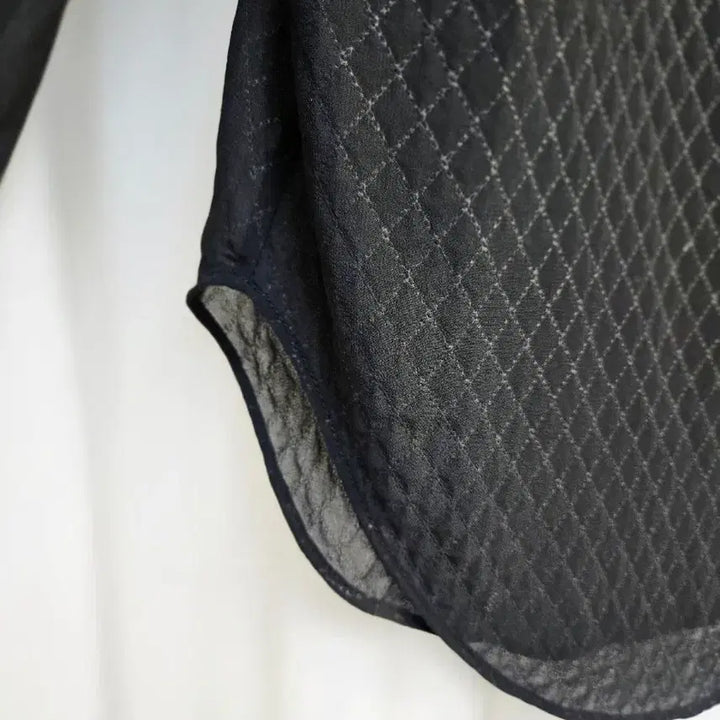 [BUNJANG] Sisley Sheer Black Blouse / 시슬리 시스루블랙셔츠 블라우스