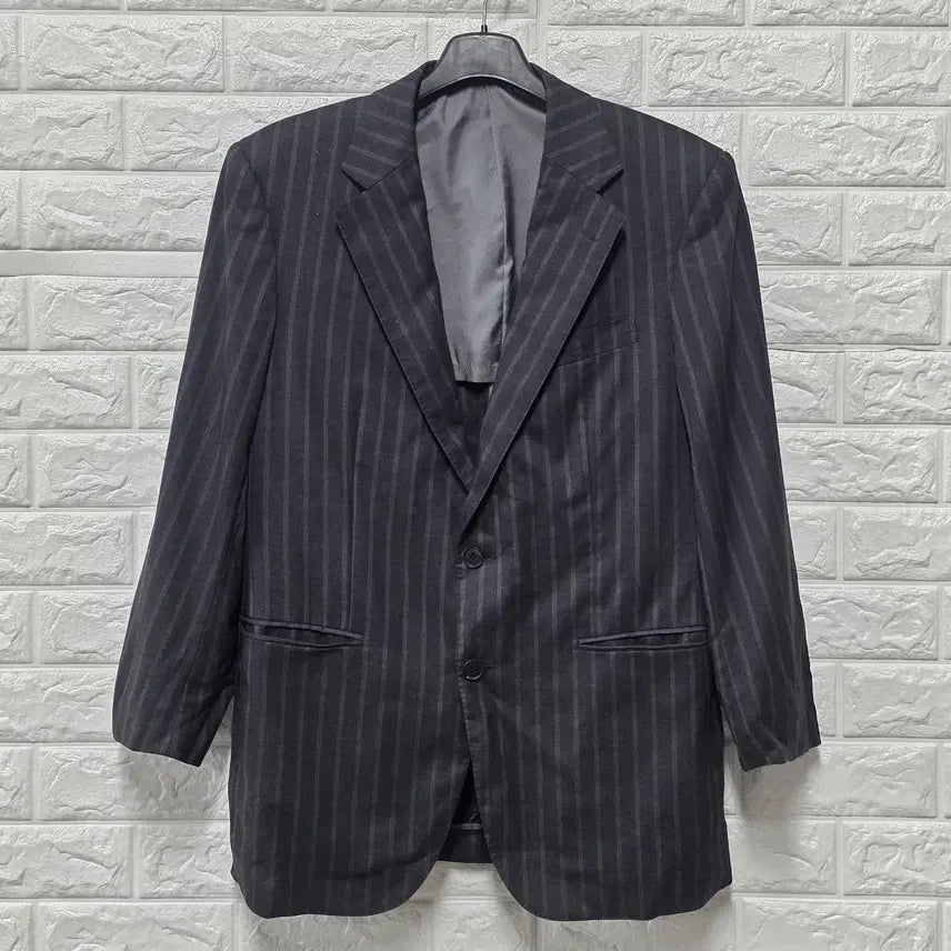 [BUNJANG] Burberry Striped Two-Button Blazer / L 버버리 스트라이프 투버튼 블레이져 C89
