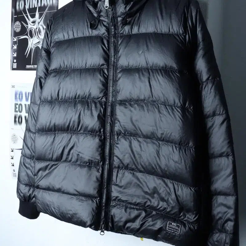 [BUNJANG] Nike Lightweight Goose Down Puffer Jacket / W(XL) 나이키 패딩 점퍼자켓 경량 구스다운 블랙 올드스쿨-17503