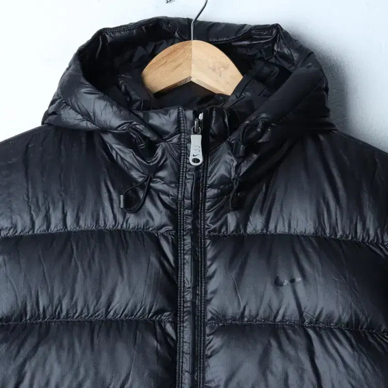 [BUNJANG] Nike Lightweight Goose Down Puffer Jacket / W(XL) 나이키 패딩 점퍼자켓 경량 구스다운 블랙 올드스쿨-17503