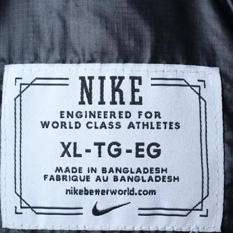 [BUNJANG] Nike Lightweight Goose Down Puffer Jacket / W(XL) 나이키 패딩 점퍼자켓 경량 구스다운 블랙 올드스쿨-17503