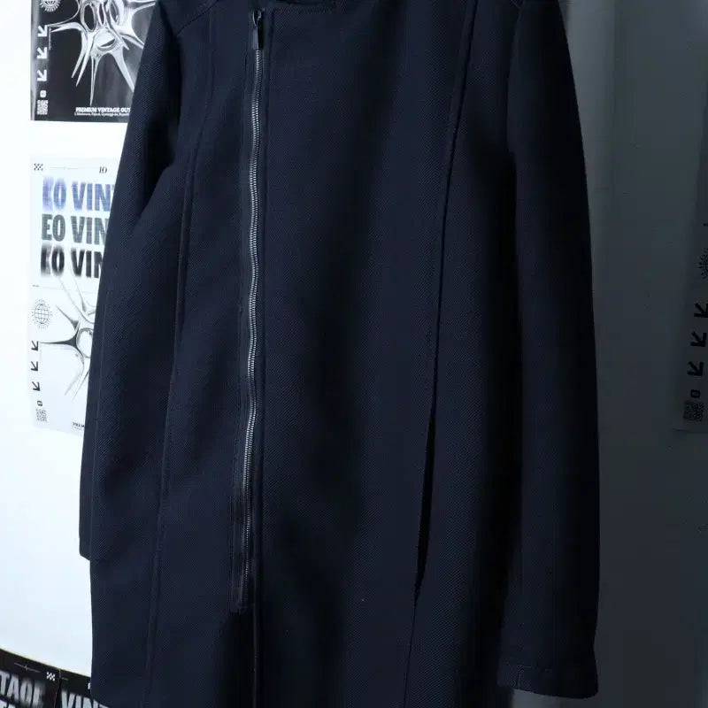 [BUNJANG] Zara Navy Long Coat Jacket / (L-XL) 자라 코트자켓 네이비 롱 놈코어-17506