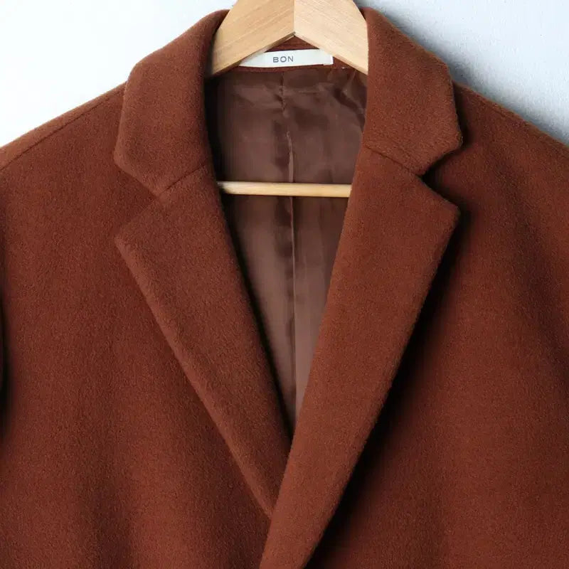 [BUNJANG] Generic Coat Jacket (2XL) Cashmere Single Brown / (2XL) 본 코트자켓 빅사이즈 캐시미어 싱글 브라운-17507
