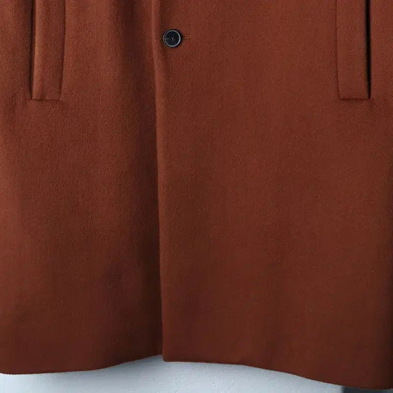 [BUNJANG] Generic Coat Jacket (2XL) Cashmere Single Brown / (2XL) 본 코트자켓 빅사이즈 캐시미어 싱글 브라운-17507