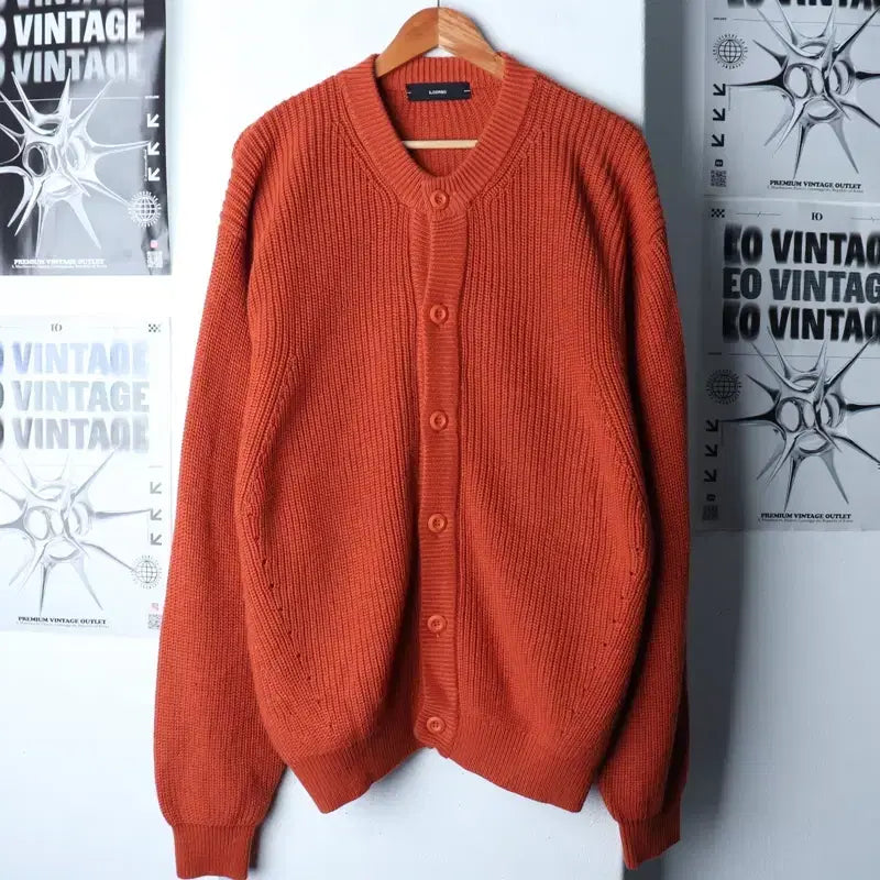 [BUNJANG] Il Corso Cashmere Knit Cardigan / (XL-2XL) 일꼬르소 니트 가디건 캐시미어 오렌지 놈코어-17508