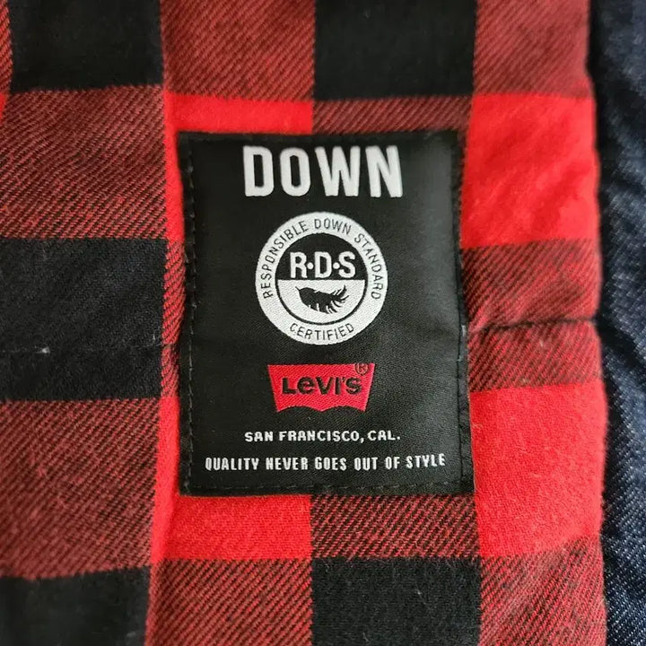 [BUNJANG] Levi's Women's Shearling Goose Down Denim Jacket / [90]리바이스 여성 양털 구스다운 청자켓