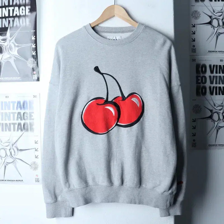 [BUNJANG] Kirsh Men's Sweatshirt Big Logo Gray / W(M-L) 키르시 맨투맨 티셔츠 빅로고 그레이 키치-17518