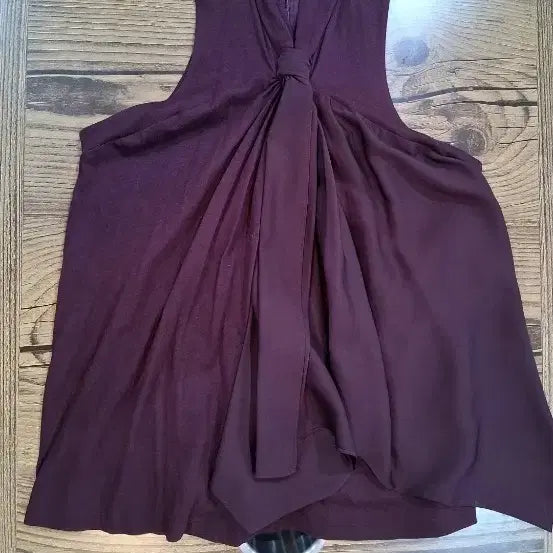 [BUNJANG] Ralph Lauren Sleeveless Blouse Burgundy / 랄프로렌 민소매 블라우스 버건디