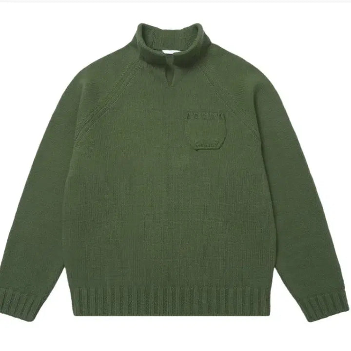 [BUNJANG] STU Collar Knit Green / [L] STU 카라 니트 그린