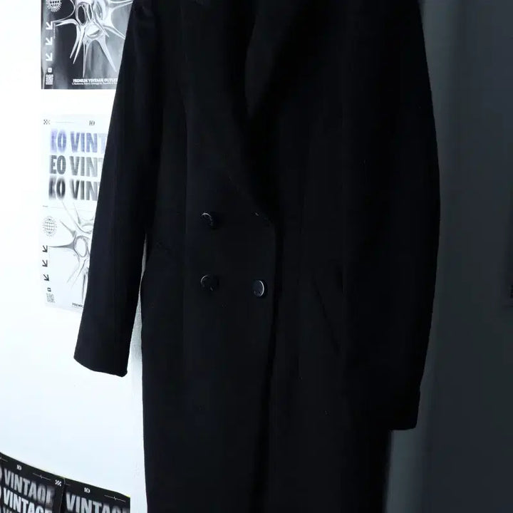 [BUNJANG] The Izzat Coat Jacket Double Black Wool Coat / W(S) 더아이잗 코트자켓 더블 블랙 울-17528