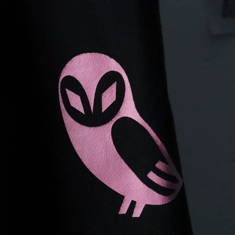 [BUNJANG] Lucky Marche Raglan Printing Sweatshirt Black Limited Edition / W(S) 럭키마르쉐 맨투맨 티셔츠 나그랑 프린팅 블랙 한정판-17532