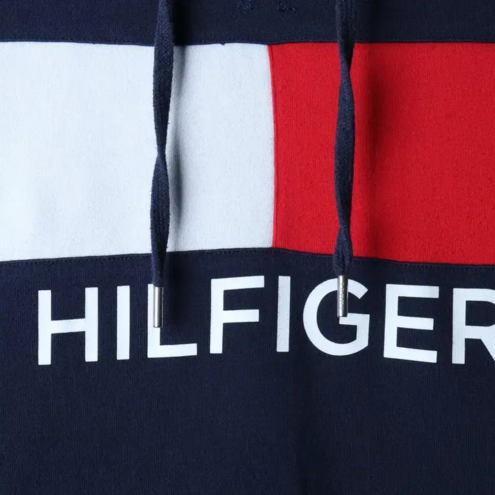 [BUNJANG] Tommy Hilfiger Big Logo Hoodie Navy / W(S-M) 타미힐피거 후드티셔츠 빅로고 네이비 올드스쿨-17535