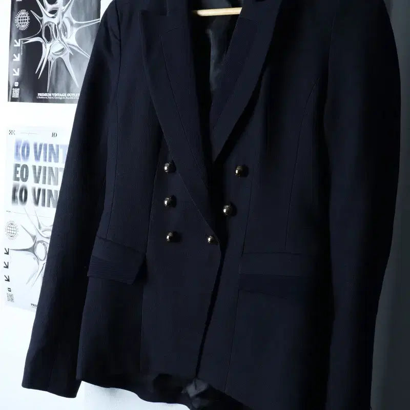 [BUNJANG] W(S-M) HANSUM Double Wool Blazer Jacket / W(S-M) 시스템 정장 슈트 자켓 블레이저 한섬 더블 울-1753F