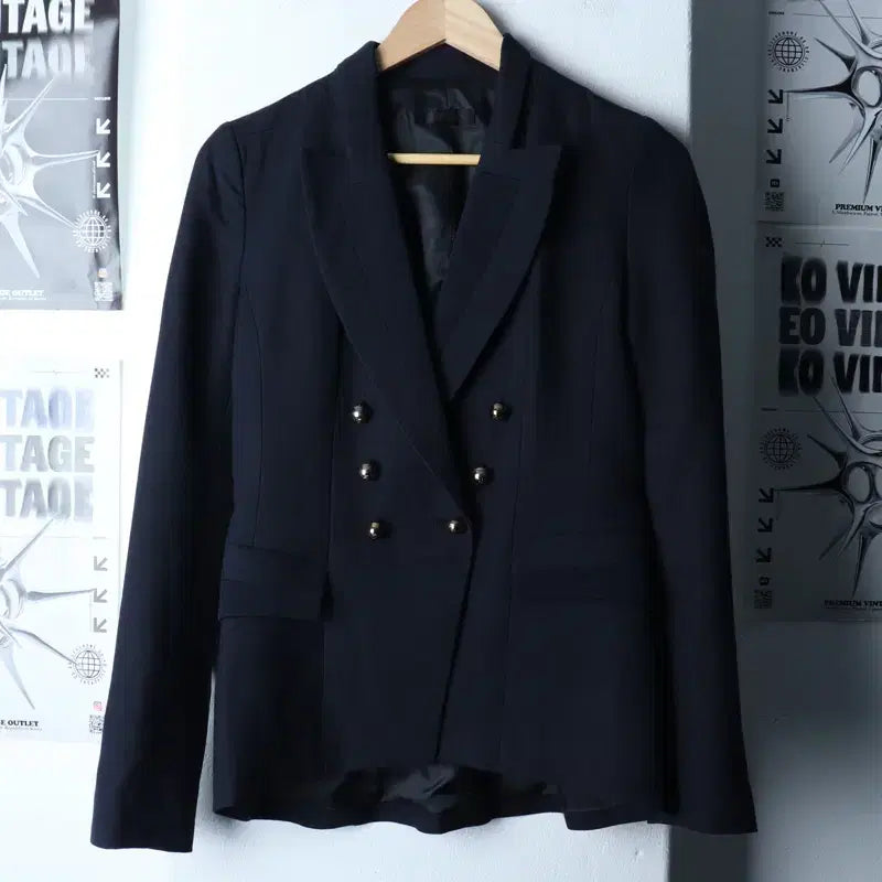 [BUNJANG] W(S-M) HANSUM Double Wool Blazer Jacket / W(S-M) 시스템 정장 슈트 자켓 블레이저 한섬 더블 울-1753F