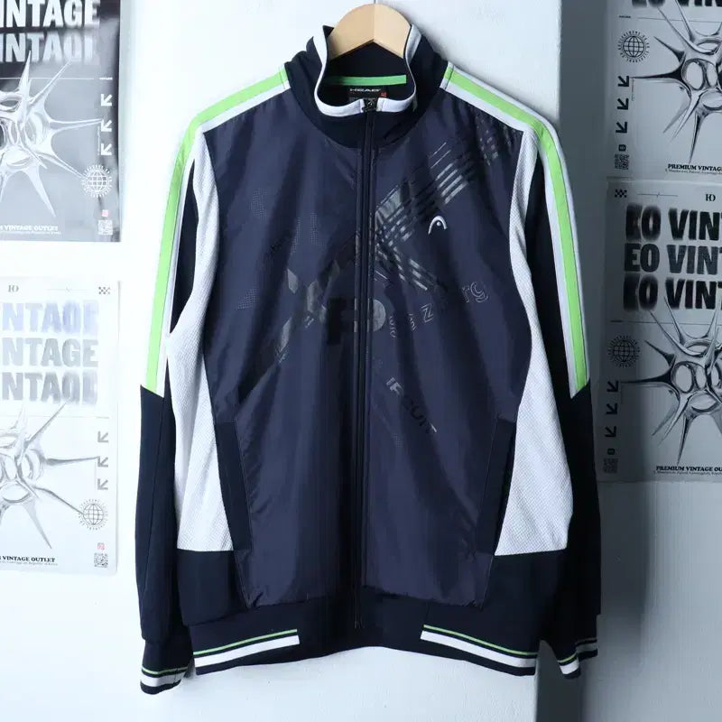 [BUNJANG] Generic Windbreaker Jacket / (XL-2XL) 헤드 집업 바람막이 점퍼자켓 기능성 네이비-1746B