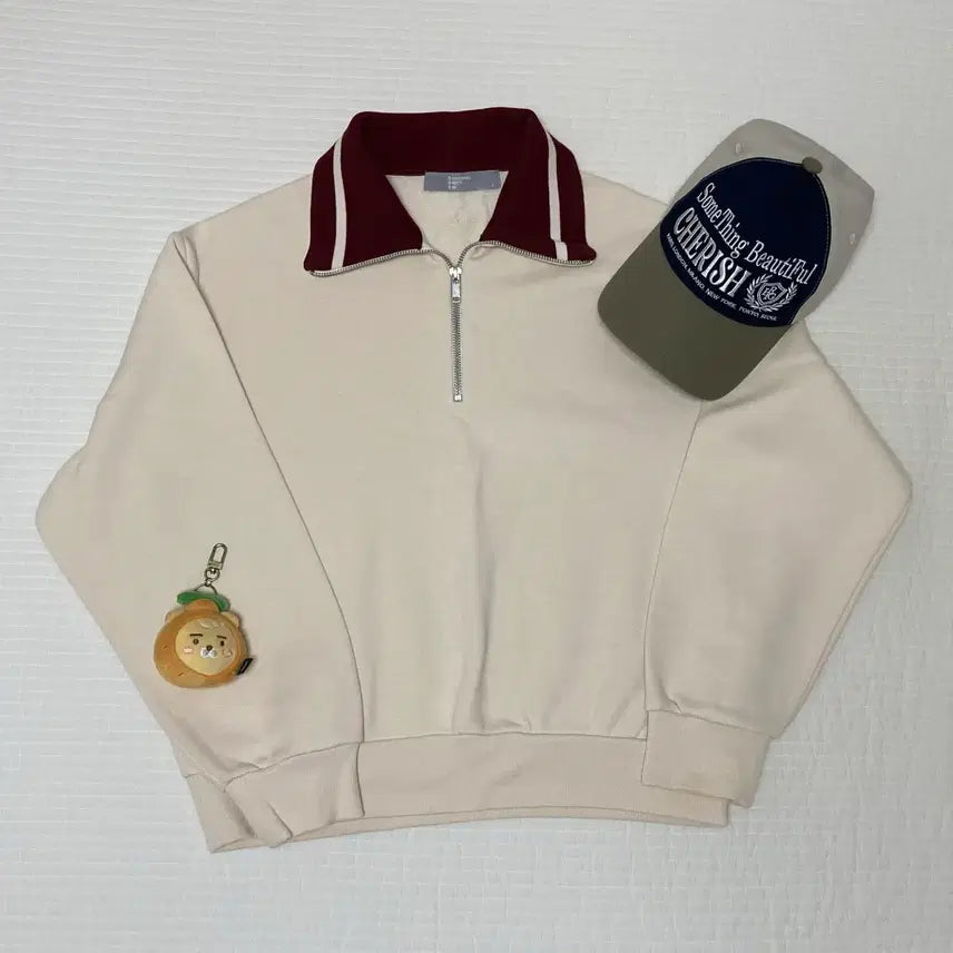 [BUNJANG] 8seconds Collar Neck Quarter Zip-up Sweatshirt / 에잇세컨즈 카라넥 쿼터집업 맨투맨