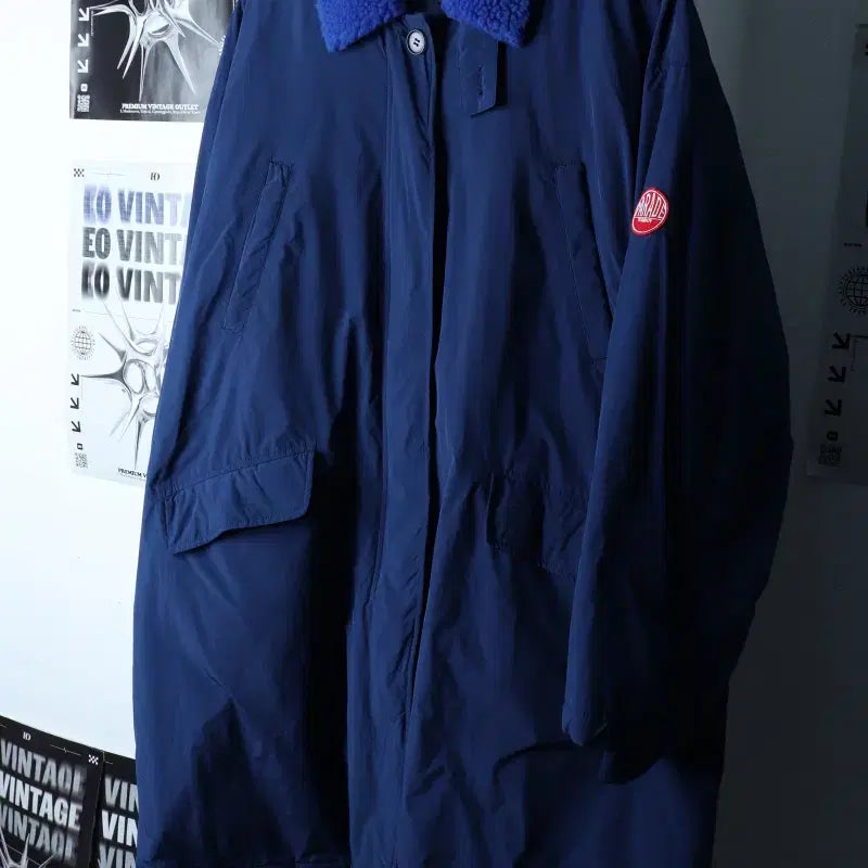 [BUNJANG] W(F) Studio Tomboy Windbreaker Jacket / W(F) 스튜디오 톰보이 집업 바람막이 점퍼자켓 개파카 블루-17477