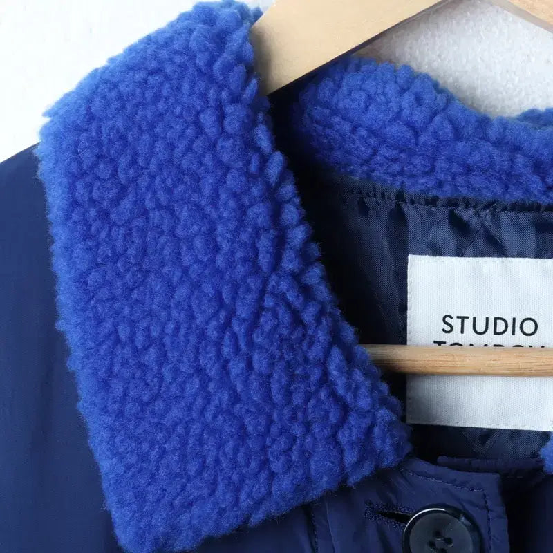 [BUNJANG] W(F) Studio Tomboy Windbreaker Jacket / W(F) 스튜디오 톰보이 집업 바람막이 점퍼자켓 개파카 블루-17477