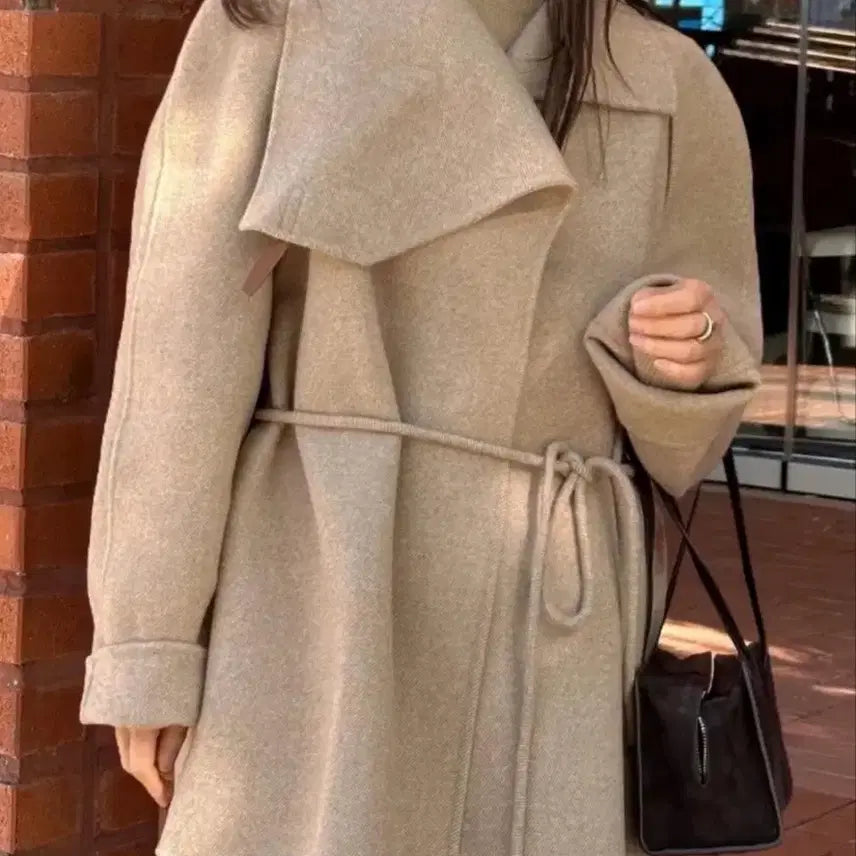 [BUNJANG] LE17SEPTEMBRE COWL NECK RAGLAN HANDMADE HALF COAT / 르917 COWL NECK RAGLAN HANDMADE HALF COAT
