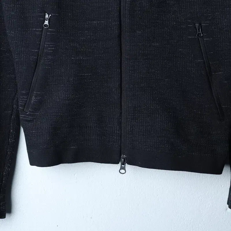 [BUNJANG] Adidas Slim Fit Functional Hoodie Jacket / (M) 아디다스 후드집업 기능성 슬림핏 패턴 블랙-17478