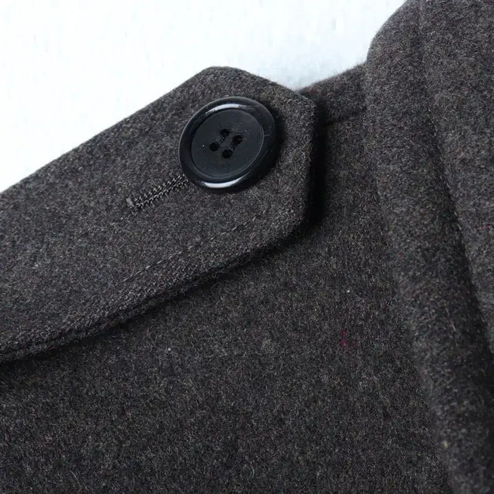 [BUNJANG] T.I For Men Double Shoulder Wool Coat / (XL) 티아이포맨 코트자켓 더블 견장 브라운 울-1747C