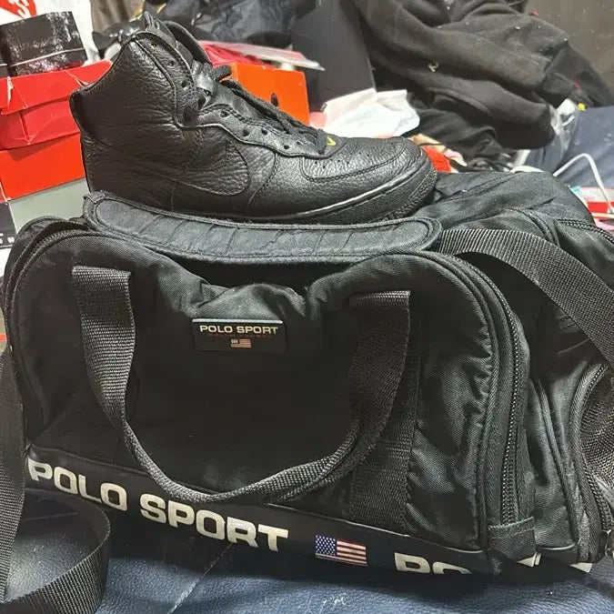 [BUNJANG] Polo Sport Double Shoulder Bag / 90년대 폴로스포츠 더블백