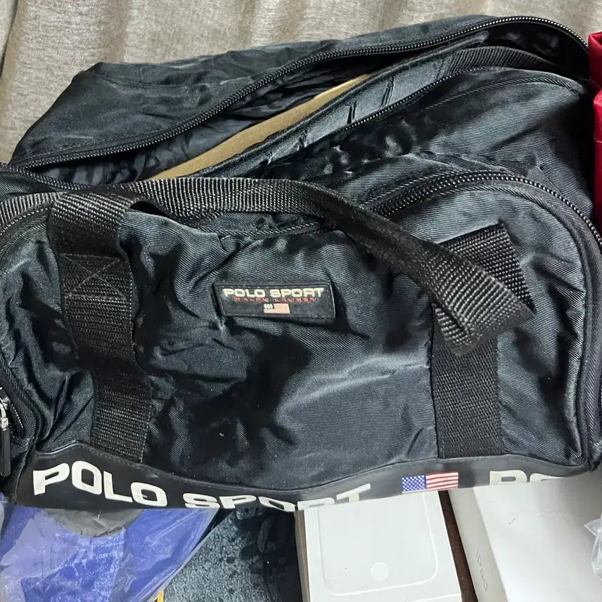 [BUNJANG] Polo Sport Double Shoulder Bag / 90년대 폴로스포츠 더블백