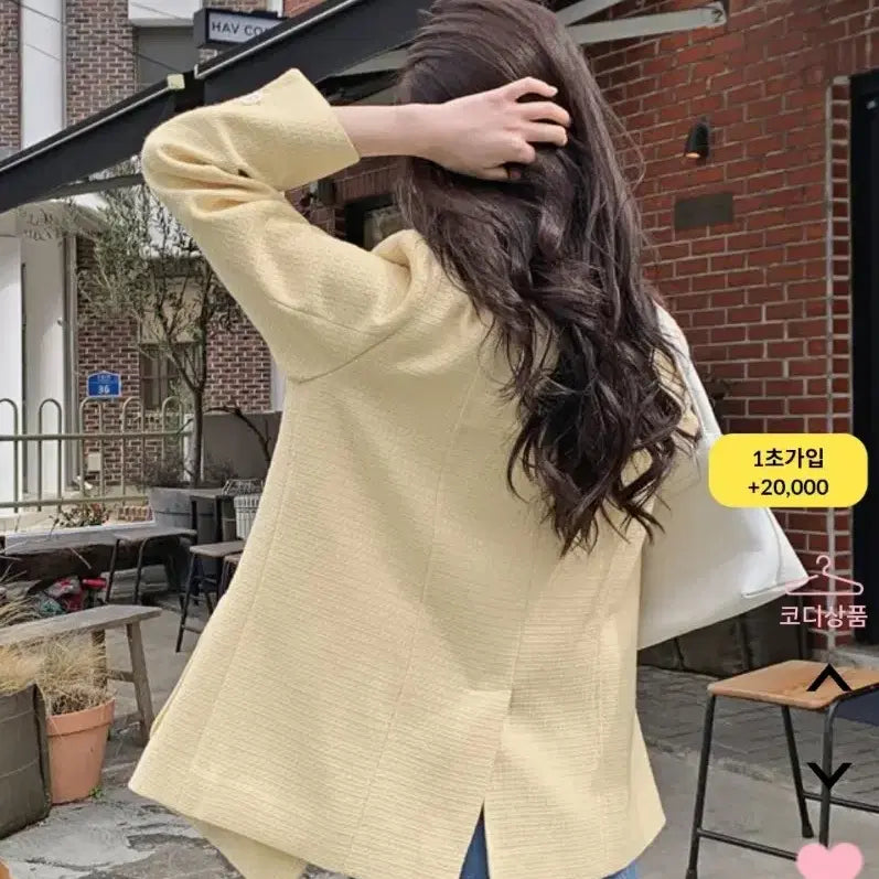 [BUNJANG] Unbranded Tweed Jacket / 새상품)77.88 노카라 트위드자켓