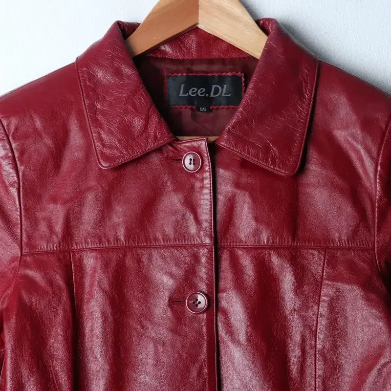 [BUNJANG] W(M) Vintage Faux Leather Windbreaker Jacket / W(M) 브랜드빈티지 집업 바람막이 점퍼자켓 페이크레더-17491