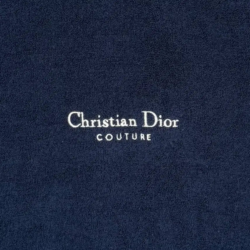 [BUNJANG] Dior Terry Cotton T-shirt Navy (L) / [100%정품] 25FW 디올 테리 코튼 반팔 티셔츠 네이비 L사이즈