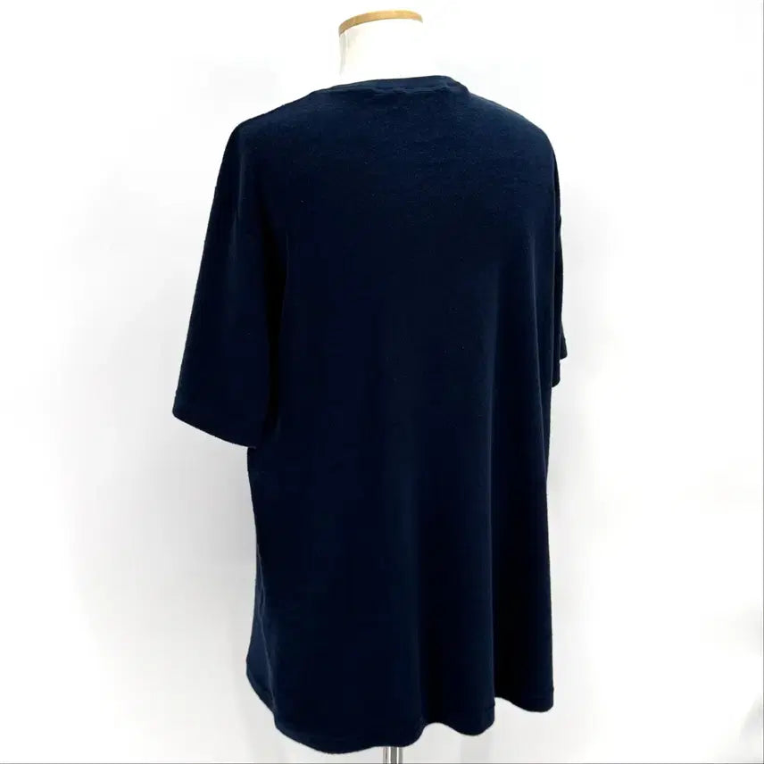 [BUNJANG] Dior Terry Cotton T-shirt Navy (L) / [100%정품] 25FW 디올 테리 코튼 반팔 티셔츠 네이비 L사이즈