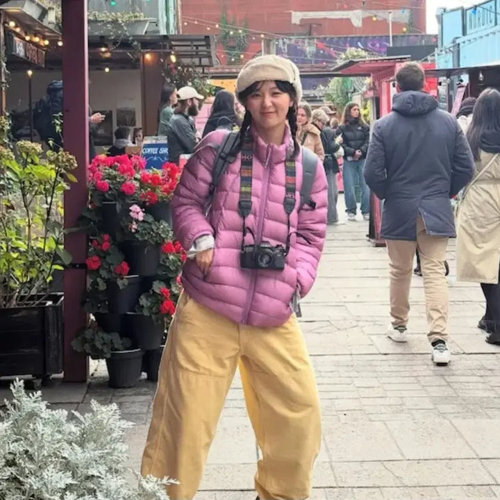 [BUNJANG] Sunlove Lightweight Padded Jacket - Pink / 썬러브 경량패딩 핑크