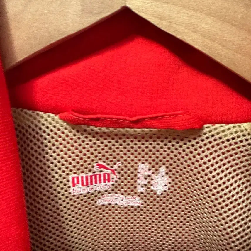 [BUNJANG] Puma Red Windbreaker Jacket (Size 100) / 푸마 레드 바람막이 자켓 100