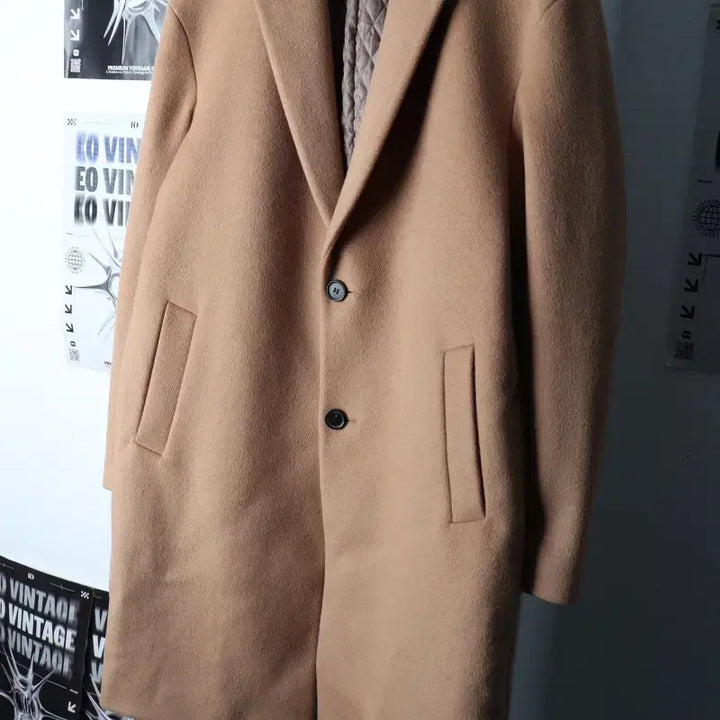 [BUNJANG] T.I. For Men Cashmere Single Long Coat / (XL) 티아이포맨 코트자켓 캐시미어 싱글 베이지 롱-174B1