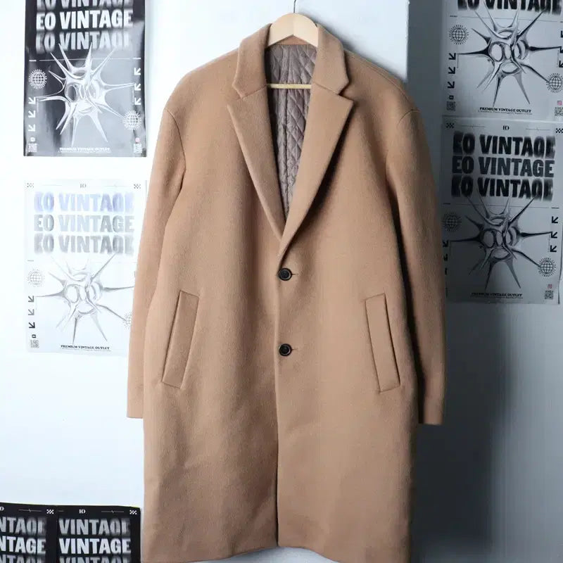 [BUNJANG] T.I. For Men Cashmere Single Long Coat / (XL) 티아이포맨 코트자켓 캐시미어 싱글 베이지 롱-174B1