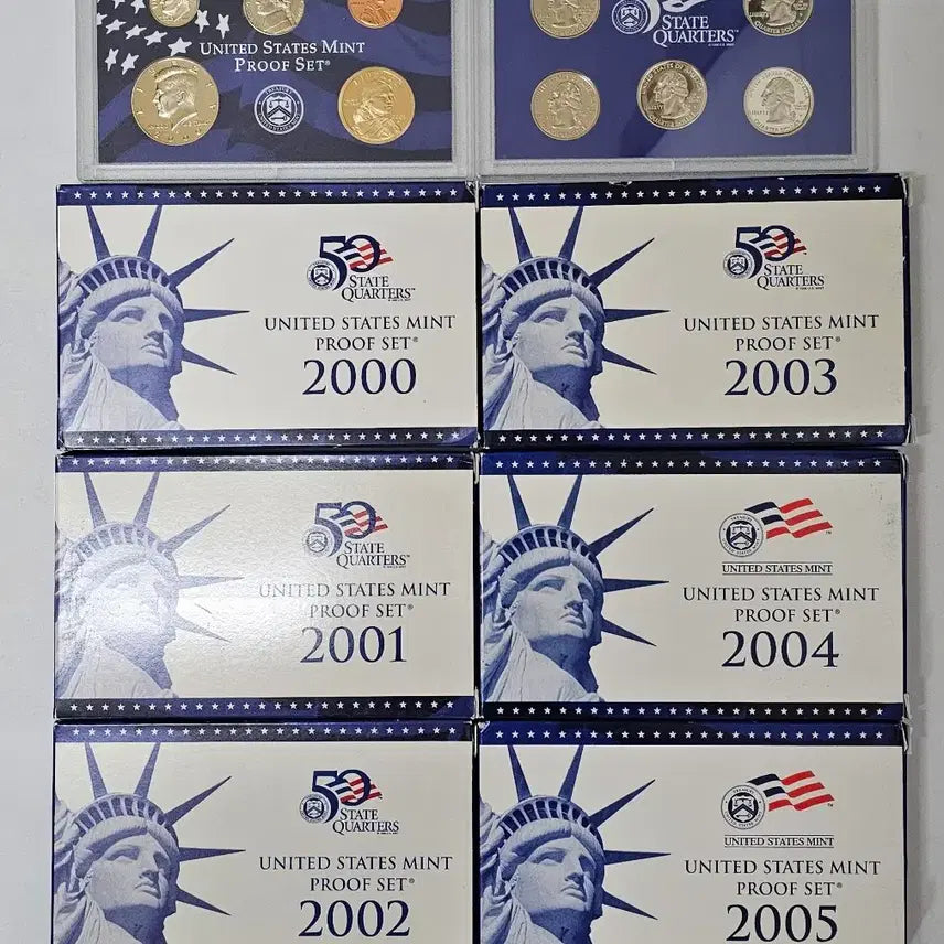 [BUNJANG] US Mint 50 State Quarters Set (2000-2005) / 미국 주화 2000-2005년 50개주 기념주화 세트6개